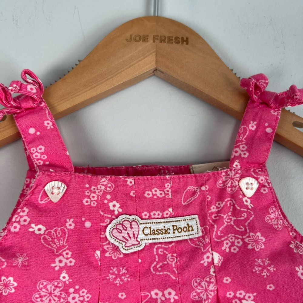 Classic Pooh Bubble Romper Seashell Seaside Pink Baby Girls 6M - Picture 3 of 6